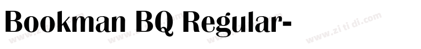 Bookman BQ Regular字体转换